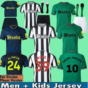 23/24 Magpies voetbalshirts Kindertenue 2023 2024 United Voetbalshirt Training Keeper Thuis Uit Derde Set Fan Spelerversie BRUNO G. WILSON SAINT MAXIMIN ISAK