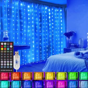 Andere Event-Party-Zubehör, intelligente LED-Lichterketten, RGB-Weihnachtsdekoration, APP-Fernbedienung, USB, Girlande, Vorhang, Feenlampe, Hochzeit, Urlaub, Schlafzimmer im Freien 230919