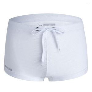 Costumi da bagno da uomo Boxer da bagno Boxer da bagno brevi Pantaloncini da bagno da uomo Abbigliamento da spiaggia sexy Tronchi traspiranti elasticizzati Pantaloni comodi da uomo