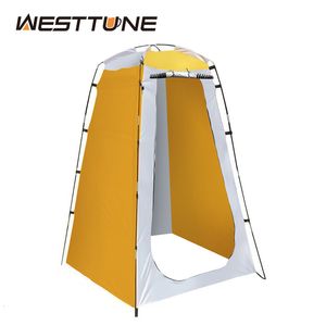 텐트 및 대피소 Westtune Privacy Shower Tent 야외 방수 방수 방지 캠핑을위한 하이킹 해변 화장실 욕실 230920