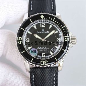 Relógio de cerâmica designer de luxo 5015 45mm cinquenta relógio de mergulho automático mecânico masculino movimento de luxo super impermeável brilho 9vov