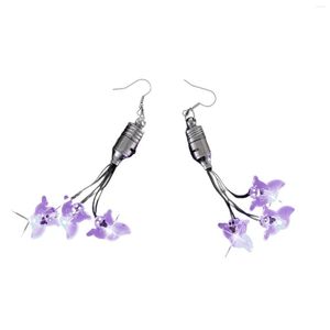 Stud Dangle Chandelier Dangle Brincos Halloween Bonito Fantasma Luzes Brilhantes Kawaii Feliz Para Mulheres Menina Festiva Traje Jóias2024 Alta Qualidade