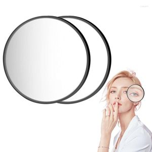 Bath Accessory Set Magnifying Vanity Mirror Close Up For Precise Details Pocket Makeup Shaving Deep Facial Cleansing And Eyebrow