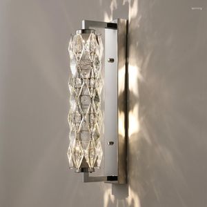 Lâmpada de parede LED Art Chandelier Pingente Light Room Decor Biewalk Cristal Living TV Fundo Moderno Minimalista Designer Corredor