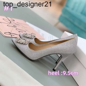 2023 New fashion brand designer party wedding shoes bride women's Rhinestone sexy sandals pointed 6.5cm 9.5cm size 34-42 womens high heels