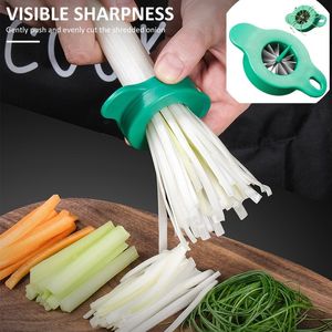 Utensili per frutta e verdura Triturazione artefatto coltello affettatrice cipolla taglierina fast food verdura tritata raschietto in acciaio inossidabile gadget da cucina 230919