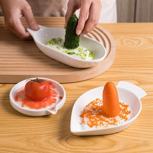 Cooking Utensils 3 in 1 Ceramic Ginger Grater Tool kitchen gadgets Stripper Grinding Grater Zester for Daikon Radish Cheese Spoon Rest Herb 230920