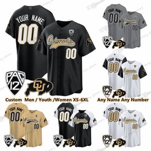 Custom XS-6XL NCAA Colorado Buffaloes Baseball Football Jersey 12 Travis Hunter 2 shedeur sanders 10 Xavier Weaver 3 Dylan Edwards 21 Shilo Sanders