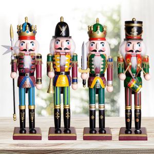 Christmas Decorations 30CM Christmas Nutcracker Soldier Doll Wooden Vintage Puppet Creative Handicrafts Gift Christmas Decorations Home Ornament 230920