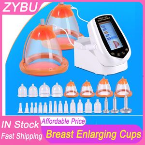 Mais novo 27 xícaras máquina de terapia a vácuo micro-corrente laranja vácuo cupping massageadores face lifting beleza máquina bunda quadril realçador corpo moldar mama ampliando