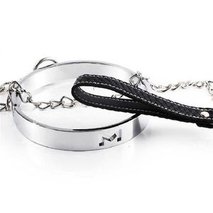 Nxy Bdsm Slave Collar Sex Restraint Role Play Metal for Women Bandage Games Drop Shipping Adult Toys Fetish
