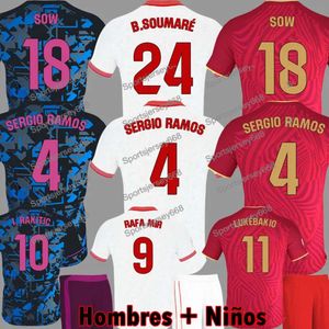 23 24 Sergio Ramos Sevilla Fc Fußballtrikot Lamela Sow Fußballtrikots Trikots I.Rakitic L.Ocampos J.Navas Suso Munir Y.En Nesyri 2023 2024