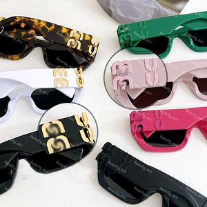 Cat Eye Luxury Designers Solglasögon för kvinnliga damer Mumu -glasögon Guldbokstäver Ben Mens solglasögon med Box Beach Sun Glasses Goggle G5