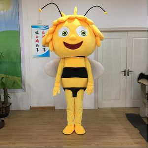 Karakter Maya Bee Maskot Kostümü Yetişkin Karikatür Karakter Kıyafet Takım Dünya Fuar Mağazası