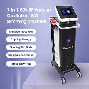 Portable Fat Reducing Vacuum Cavitation System Ultrasonic Rf Liposuction 80k Cavitation 7 In 1 Body Slimming Build Muscle Machine