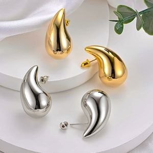 Design sensitive earrings for women with chili peppers and cow horns, hollow water droplet shaped 18K gold plated personalized gourd earrings