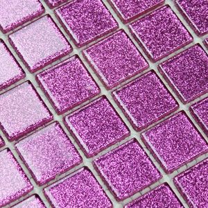 Wallpapers Shinny Pink Purple Crystal Glass Mosaic Tile Kitchen Backsplash Wall Swimming Pool DIY Art Shower Bathroom Cabinet