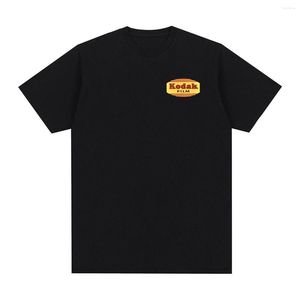 メンズTシャツコダックヴィンテージTシャツ韓国カメラ映画レトロコットンメンズシャツティーTシャツレディーストップス