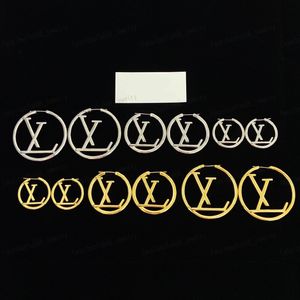Kolczyki designerskie, modne klasyczne cyfry rzymskie duże kolczyki Hoop Huggie, złoto/srebrne 3 rozmiary, 3 cm#4 cm#5 cm, prezent