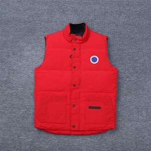 2023 High quality Designer Down Vest pocket jackets womens Parkas long sleeve zipper Winter vest down cotton jacket Badges men downs casual coat goose vests XS-XXL