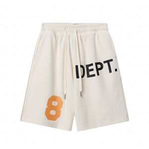 Galleries DEPT Harajuku 23SS Summer Vintage Letter 8 Printed de la Logo Streetwear Hip Hop Drawstring Unisex Beachwear Men Casual gym Shorts YWJ