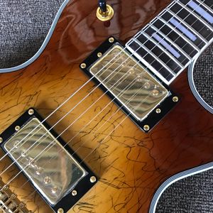 Mesma das fotos Custom Shop, feito na China, guitarra elétrica personalizada de alta qualidade, escala de jacarandá, hardware dourado, frete grátis 000