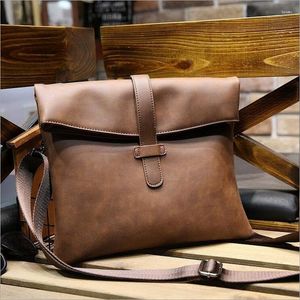 Briefcases Men Bag Leathe Soft Messenger Shoulder Ipad Men's Bagsr Briefcase Document Horse Leather