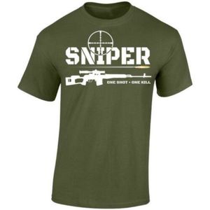 T-shirt da uomo T-shirt Sniper One S One Kill dal design unico. T-shirt da uomo estiva con scollo a maniche corte in cotone S-3XL 230920