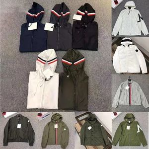 hoodies rüzgarlık hafif ince erkek tasarımcısı ceket lüks sokak basit moda ceket rüzgar kırıcılar güneş koruyucu giysiler