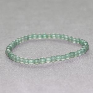 MG0030 Whole Green Aventurine Bracelet 4 mm Mini Gemstone Bracelet Women's Yoga Mala Beads Balance Jewelry195W