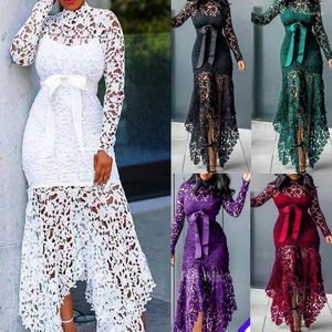 Ethnic Clothing Elegant African Dresses Plus Size For Women 2023 Sexy Dashiki Lace Turkey Wedding Party Gown Muslim Kaftan Maxi Africa Dress