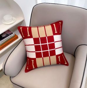 Federa per cuscino Cuscino a strisce Cuscino per divano per auto da esterno in stile nordico Cuscino per supporto vita Cuscini a maglia Cuscino per divano Commercio all'ingrosso