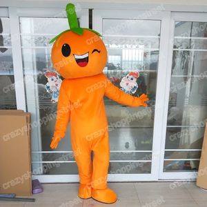Halloween laranja mascote traje de alta qualidade dos desenhos animados trajes natal carnaval vestido ternos adultos tamanho festa de aniversário ao ar livre outfit