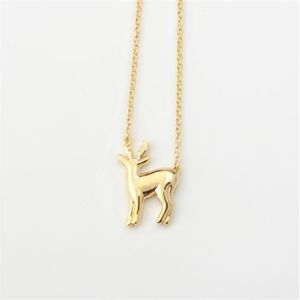 1 Sika deer elk antler pendant necklace Christmas moose reindeer fawn animal clavicle simple children's Lucky woman mother me277n