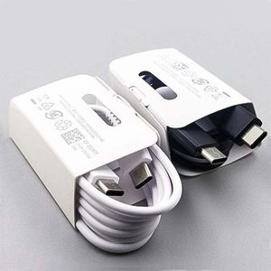 Cavi USB C da tipo C a tipo C originali da 1 m 3FT di qualità OEM Cavo di ricarica rapida per Samsung Galaxy S22 S21 S20 S10 S9 S8 S7 nota 10 Plus Supporto cavi di ricarica rapida PD