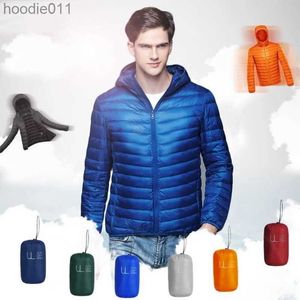 Women's Down Parkas Plus 11xl 12xl Men Puffer Jacket 2023 New Men Ultra Lightweight Packable down Coat Fashion Hooded Fat Casual Feather Parka L230920