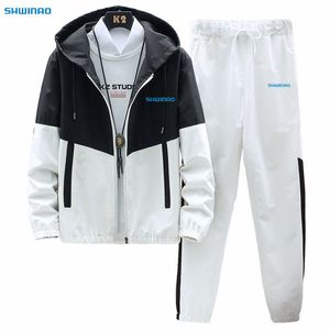 Mens Tracksuits Spring Autumn Men Tracksuit Casual Set Male Joggers Hooded Sportswear Jacketspants 2 Piece Set Hip Hop Running Sports Suit 5xl 230920