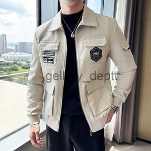 Herrjackor 2023 Autumn Winter Leather Men Jacket Varm motorcykeljacka Slim Fit Male Pu Faux Leather Coat Thicken Dxtagare Windbreaker J230920