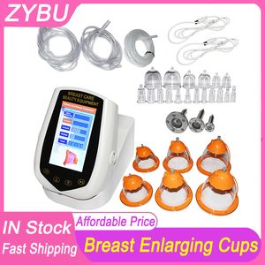 Multifunctional 27 Cups Vacuum Cupping Scraping Breast Enlargement Machine Pumps Heating Therapy Massager Butt Enhancer Buttock Lifting Micro-Current RED Light