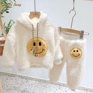 Clothing Sets Baby Boy Girl Hooded Clothes Set Sheeplike Infant Toddler Child Warm Fleece Home Suit Winter Spring Autumn 1-5Y