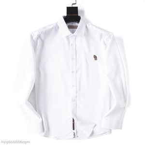 Koszula dla męskiej sukienki luksusowa Slim Silk T-shirt z długim rękawem Casual Business Clothing Marka 2 Kolor M-3XL314K