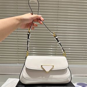 Cleo Luxury Woman Hobo P Shoulder Bag Designer Classics Underarm Package 2 Färger Handväskor med Triangle Letter Purses Small Vagabond