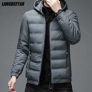 Herrarna ner parkas varm designer varumärke casual mode vindsäker parka bubblan jacka med huva män vindbrytare puffer kappa vinter män kläder 230920