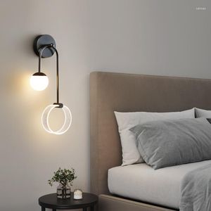 Vägglampa modernt led applique turkiska finish långa sconces lätt yttre