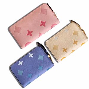 Quality Womens Designer cards holder coin purse Zipper wallet Man leather Short purses multi card card slot clip purse Key Pouch Leather wallet Designer coin purse