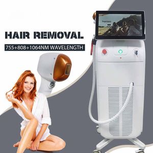 2024 Neueste Diodenlaser-Touch-Griff-Bildschirm 755 808 1064 Diodenlaser schmerzlose dauerhafte Haarentfernungsmaschine