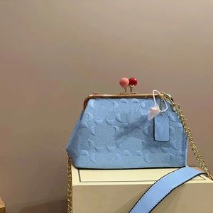 Designer pink bags womens purse chain crossbody luxurys handbags Lady Vintage Print Blue Shoulder Bag Purse