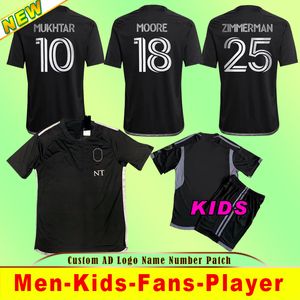 23 24 NASHVILLE SC Away Soccer Jerseys Black Special Home Mukhtar 10 Godoy 20 Moore 18 Zimmerman 25 Fan Player Version Kids Jersey Football Shirts