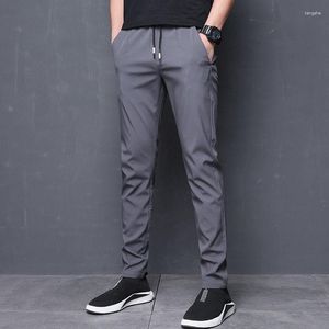 Männer Hosen 2023 Frühling Und Herbst Mode Trend Dünne Elastische Lose Gerade Hülse Business Casual Vielseitige Sport Füße