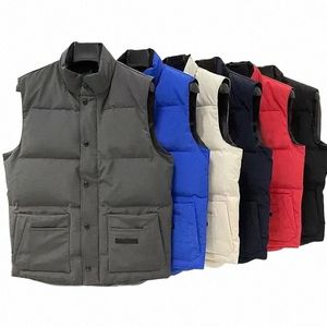 Designer Down Vest Pocket Jackets Parkas Long Sleeve Zipper Badges Men Downs Casual Coat Canadian Goose Tops Outwear Multiple Colour N7yu#